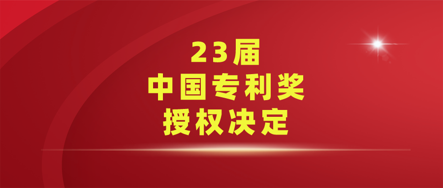 國家知識產(chǎn)權(quán)局關(guān)于第二十三屆中國專利獎授獎的決定